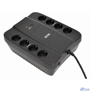 PowerCom Spider SPD-650N ИБП {OffLine, 650VA/390W, Tower, 8xEURO: 4 с резервным питанием, 4 с фильтрацией} (332714)