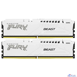 Оперативная память Kingston Fury Beast KF560C30BWK2-64 DDR5 - Kit 2х32ГБ 6000МГц, DIMM,  White,  Ret