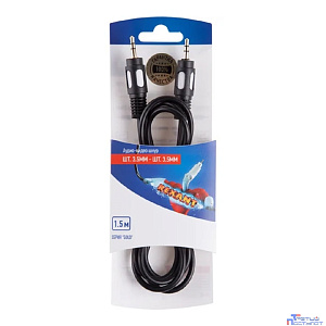 Rexant (06-3009) Шнур стерео шт. 3,5мм - стерео шт. 3,5мм 1,5м, Gold