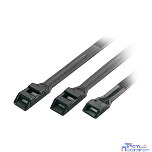 Hyperline GTN-360HDB Стяжка нейлоновая неоткрывающаяся, безгалогенная (halogen free), 360x8.6x2 мм, полиамид 11/12, outdoor, устойчивость к UV, -40°C - +80°C, черная (100 шт)