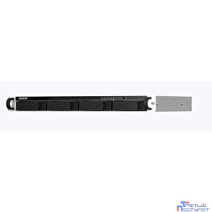 QNAP TS-464eU-4G NAS 4 HDD trays, rackmount 1U, 1 PSU. 4-core Intel Celeron N5105/N5095 up to 2.9 GHz, 4 GB RAM (1 x 4 GB) up to 16 GB (2 x 8GB), 2.5 Gigabit Ethernet x 2, 4xUSB, 1xHDMI . 2xM.2 PCIe