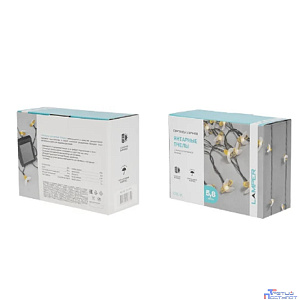 Rexant (602-252) Гирлянда садовая (каскад) Янтарные Пчелы 5,8м, 2700К с аккумулятором и выносной солнечной панелью Lamper