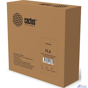 Пластик для принтера 3D Cactus CS-3D-PLA-1KG-GREEN PLA d1.75мм 1кг 1цв.