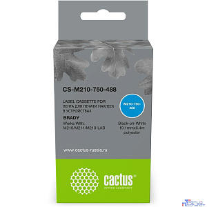 Картридж ленточный Cactus CS-M210-750-488 M210-750-488 для Brady M210/M211/M210-LAB