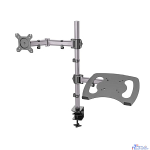 Cactus CS-VM-LH07-AL серебряный 13"-27" макс.8кг настольный поворот и наклон