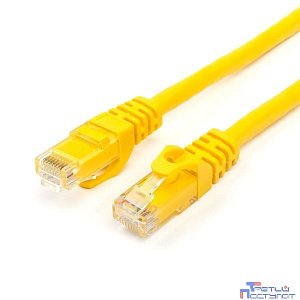 Патч-корд TWT UTP кат.5e, с заливными колпачками, 2.0 м, желтый [TWT-45-45-2.0-YL]