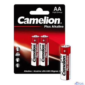 Camelion..LR 6 .Plus Alkaline BL-2 (LR6-BP2, батарейка,1.5В) (2 шт. в уп-ке)