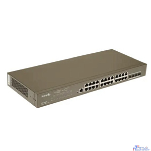 TENDA TEG3328F Коммутатор L2 управляемый в стойку 24-Ports 10/100/1000Base-T + 4-Porst 1000 Base-X SFP