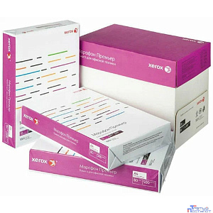 XEROX 450L91720 Бумага Марафон Премьер А4, 80 г/м2, 500 л., 168 CIE, A ( отпускается коробками по 5 пачек в коробке )