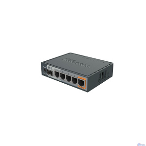 MikroTik RB760iGS Маршрутизатор 2 ядра (880 МГц), 5х 1G RJ45, SFP, USB, MicroSD, раздача PoE (HEX S)