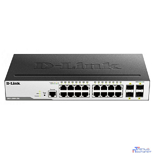 D-Link DGS-3000-20L/B1A Управляемый L2 коммутатор с 16 портами 10/100/1000Base-T и 4 портами 1000Base-X SFP