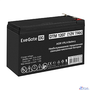 Exegate EX297516RUS Аккумуляторная батарея DTM 1207 (12V 7Ah, клеммы F1)