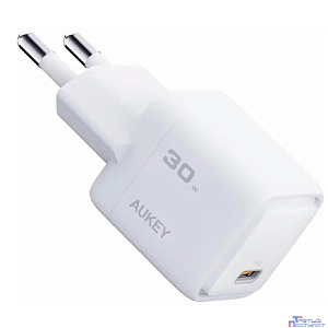 Aukey сетевое зарядное устройство Comet Mini 30W White (AWC-PA-C1W)