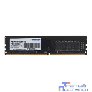 Patriot DDR4 DIMM 16GB PSD416G26662 PC4-21300, 2666MHz