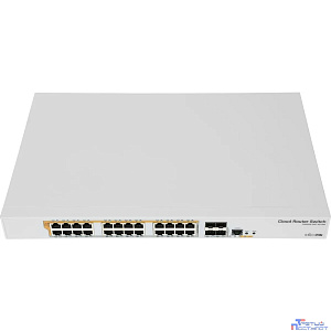 MikroTik CRS328-24P-4S+RM Коммутатор с поддержкой PoE, 802.3af/at, 4 SFP+, 24 x 1000Mbit