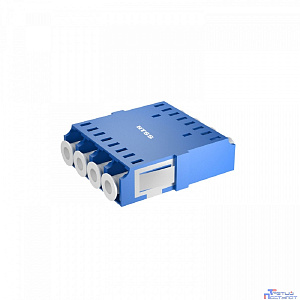 NTSS Адаптер оптический NTSS PREMIUM квадро LC SM BLUE, бесфланцевая NTSS.4LC/U-PM-SM-BU