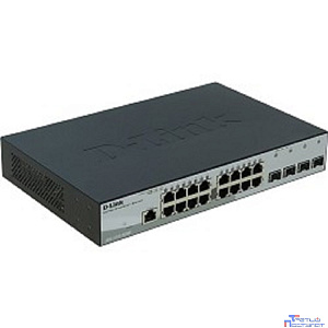 D-Link DGS-1210-20/ME/A1A Управляемый L2 коммутатор с 16 портами 10/100/1000Base-T и 4 портами 1000Base-X SFP