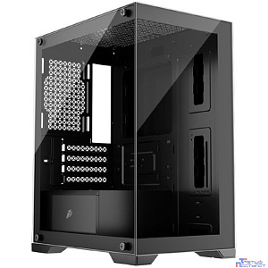 1STPLAYER MIKU Mi2 Black / mATX / 3x120mm LED fans / Mi2-BK-3F1