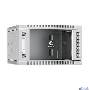 Cabeus SH-05F-6U60/60 Шкаф телекоммуникационный настенный 6U 600x600x368mm (ШхГхВ) дверь стекло