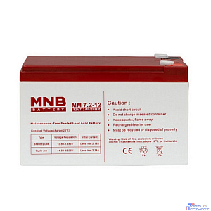 MNB Battery MNB MM 7.2-12 (12V/7,2Ah) F2 {УТ-00003221}