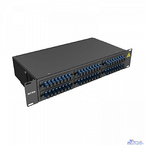 NTSS Кросс 19" NTSS PREMIUM, предсобранный 2U, 48 портов SC/UPC, 9/125 мкм, (сплайс, пигтейлы, кдзс, планки, адаптеры), черный, RAL9005 NTSS-RFOB-PM-2U-48-SC/U-9-SP1.5G1A-BL