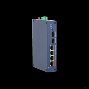 DAHUA DH-CHS4206-4ET-60 4-портовый PoE коммутатор управляемый  4 RJ45 10/100Мбит/с (PoE/PoE+/Hi-PoE), 2 SFP 1000Мбит/с (uplink); IP30, IK06; монтаж на DIN-рейку