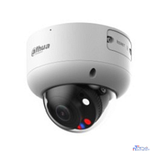 DAHUA DH-IPC-HDBW3849R1P-ZAS-PV-S5 Уличная купольная IP-видеокамера TiOC с ИИ и активным сдерживанием 8Мп, 1/2.8” CMOS, моторизованный объектив 2.7~13,5мм (5x), видеоаналитика, ИК 50м, LED 40м