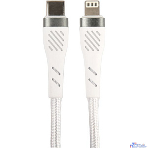 PERFEO Кабель USB C вилка - Lightning вилка, 60W, белый, длина 1 м., POWER (C1004)
