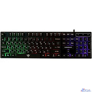 Клавиатура KG-23U BLACK Nakatomi Gaming - игровая с RGB-подсветкой, USB, черная