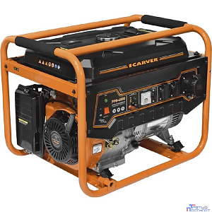 Генератор CARVER PPG- 6500 бензин [01.020.00018] { (LT-188F, 5,0/5,5кВт, 220В, бак 25л, обмотка медь)(6шт/пал) }