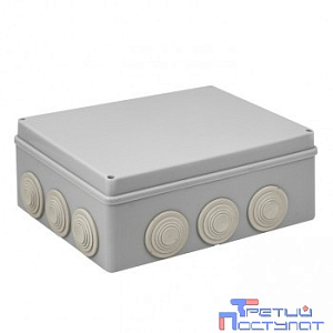 EKF plc-kmr-050-043 Коробка распаячная КМР-050-043 пылевлагозащитная, 12 мембранных вводов, уплотнительный шнур (244х190х95) EKF PROxima