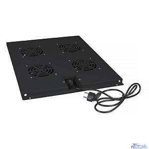 Cabeus TRAY-80-BK Модуль вентиляторный с 4-я вентиляторами для установки в напольные шкафы серии SH-05C, ND-05C глубиной 800мм, цвет черный (RAL 9004)
