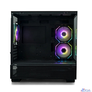 XASTRA Q500M 3ARGB-C10 Black mATX/Aquarium/Screewless/ 3x120mm ARGB PWM FM fans/Argb+PWM HUB 10port/ Q500M-3FM12A-C10