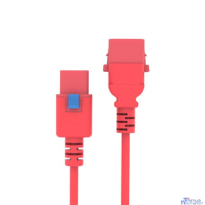 Кабель питания Filum FL-PC-C13F/C14F-C1-1.8-RD 3x1.0 С13 - C14 с фиксацией, 220/250В, 10А, красный, 1.8м (1111321)