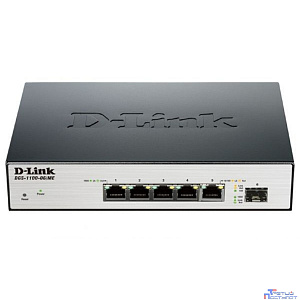 D-Link DGS-1100-06/ME/A1B Управляемый L2 коммутатор с 5 портами 10/100/1000Base-T и 1 портом 100/1000Base-X SFP