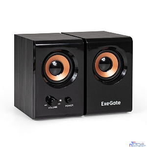 ExeGate Maestro SPS-605 (Активная, питание 220В, 2х3Вт, 30-18000Гц, цвет черный, дерево, разъем для наушников, Color Box)
