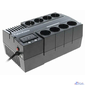 ИБП CyberPower BS850E {Line-Interactive, 850VA/480W USB, (4+4 EURO), 12В/5.5 Ач х 1