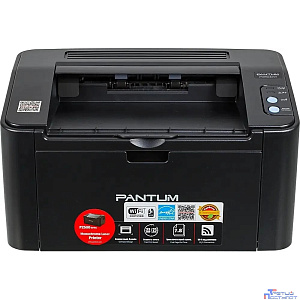 Pantum P2500W Принтер, Mono Laser, A4, 22стр/мин, 1200x1200 dpi, 128MB RAM, лоток 150 листов, USB, RJ45, Wi-Fi, черный корпус