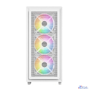 Powercase Mistral AY4W ARGB, Tempered Glass, 4x 120mm ARGB Fans, белый, ATX  (CMAYW-A4)