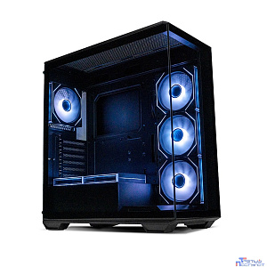 XASTRA Корпус Q600 6ARGB-C10 Black ATX/Aquarium/Screewless/6x120mm ARGB PWM FM fans/Argb+PWM HUB 10port/ Q600-6FM12A-C10