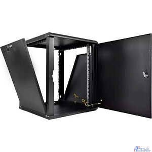 ЦМО Шкаф телекоммуникационный настенный разборный ЭКОНОМ 18U (600 x 650) дверь металл, цвет черный (ШРН-Э-18.650.1-9005)