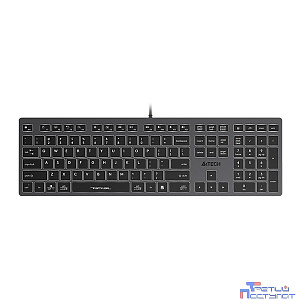 Клавиатура A4Tech Fstyler FX60 серый USB slim LED (FX60 GREY / WHITE)