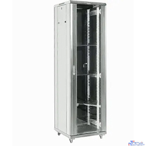 Шкаф коммутационный Rexant (04-3766-211) напольный 37U 600x600мм пер.дв.стекл металл 2 бок.пан. направл.под винты 800кг серый 230град. IP20 сталь