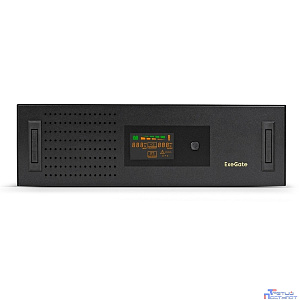 Exegate EX293852RUS ИБП ExeGate ServerRM UNL-3000.LCD.AVR.2SH.3C13.USB.3U <3000VA/1800W, Color LCD, AVR, 2*Schuko+3*C13, USB, 3U, установка в стойку, Black>
