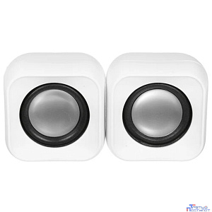 RITMIX SP-3010 white {RMS: 5 Вт (2 х 2,5 Вт), Диаметр динамиков: 2’’,  Частотный диапазон: 100 -20 кГЦ, Отношение сигнал/шум: ?80 дБ}