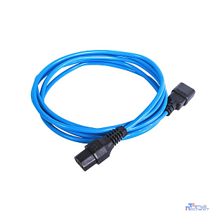 REM Шнур питания с фиксатором IEC 60320 C13/IEC 60320 C14, 10 А / 250 В (3 * 1,0), длина 1,8 м, синий R-10-Cord-C13-C14-1.8-Blue