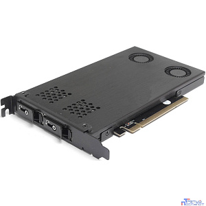Procase P2-102-M2-BK Корзина 2*M.2 NVMe Gen4 SSD(length 2242/2260/2280 ),PCIe x4 NVMe and PCIe-AHCI M.2 SSD (черный) hotswap mobie rack module (1x expantion slot),FH