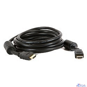 5bites APC-014-100 Кабель  HDMI M / HDMI M V1.4b, высокоскоростной, ethernet+3D, зол.разъемы, ферр.кольца, 10м.