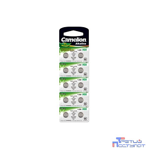 Camelion G 8  BL-10 Mercury Free (AG8-BP10(0%Hg), 391A/LR1120/191 батарейка для часов) (10 шт. в уп-ке)