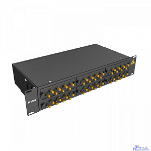NTSS Кросс 19" NTSS PREMIUM, предсобранный 2U, 32 порта ST/UPC, 50/125 мкм, (сплайс, пигтейлы, кдзс, планки, адаптеры), черный, RAL9005 NTSS-RFOB-PM-2U-32-ST/U-50-SP1.5G2A-BL